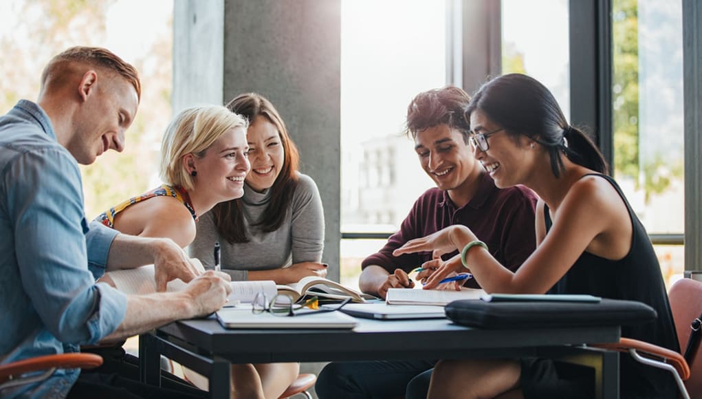 Smiling-students-collaborate-high-school-college-feature-image